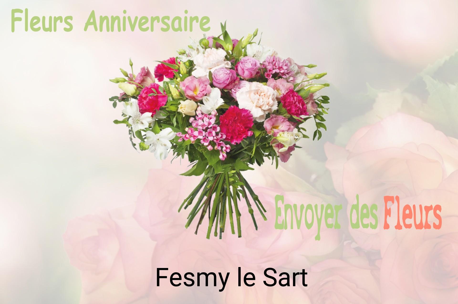Bouquet de fleurs d’anniversaire livré à Fesmy-le-Sart